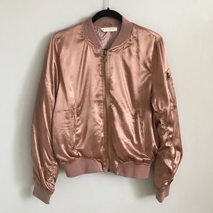 Satin Bomber Jacket
